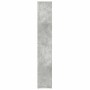 Armario baño madera contrachapada gris hormigón 30x30x183,5 cm