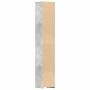 Armario baño madera contrachapada gris hormigón 30x30x183,5 cm