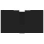 Armario de baño madera contrachapada negro 60x32x53,5 cm