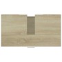 Armario de baño madera contrachapada color roble 60x32x53,5 cm