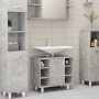Armario de baño contrachapada gris hormigón 60x32x53,5 cm