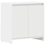 Armario de baño madera contrachapada blanco 60x33x61 cm