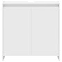 Armario de baño madera contrachapada blanco 60x33x61 cm