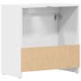 Armario de baño madera contrachapada blanco 60x33x61 cm