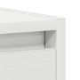 Armario de baño madera contrachapada blanco 60x33x61 cm
