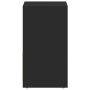 Armario de baño madera contrachapada negro 60x33x61 cm