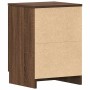 Armario de baño madera contrachapada negro 60x33x61 cm