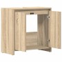 Armario de baño madera contrachapada color roble 60x33x61 cm