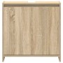 Armario de baño madera contrachapada color roble 60x33x61 cm