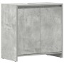Armario de baño madera contrachapada gris hormigón 60x33x61 cm