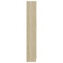 Armario de libros contrachapada color roble 82,5x30,5x185,5 cm