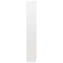 Armario de libros contrachapada blanco brillo 82,5x30,5x185,5cm