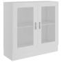Vitrina de madera contrachapada blanco 82,5x30,5x80 cm