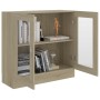 Armario libros madera contrachapada color roble 82,5x30,5x80 cm