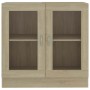 Armario libros madera contrachapada color roble 82,5x30,5x80 cm