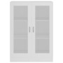 Vitrina de madera contrachapada blanco 82,5x30,5x115 cm
