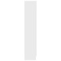 Vitrina de madera contrachapada blanco 82,5x30,5x150 cm