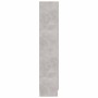 Vitrina de madera contrachapada gris hormigón 82,5x30,5x150cm