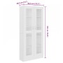 Vitrina de madera contrachapada blanco 82,5x30,5x185,5 cm