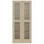 Vitrina de madera de ingeniería roble Sonoma 82,5x30,5x185,5 cm