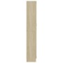 Vitrina de madera de ingeniería roble Sonoma 82,5x30,5x185,5 cm