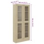 Vitrina de madera de ingeniería roble Sonoma 82,5x30,5x185,5 cm