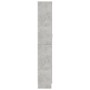 Vitrina de madera de ingeniería gris hormigón 82,5x30,5x185,5cm