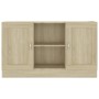 Aparador madera contrachapada color roble Sonoma 120x30,5x70 cm