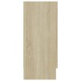 Aparador madera contrachapada color roble Sonoma 120x30,5x70 cm