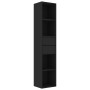 Estantería madera contrachapada negro 36x30x171 cm