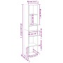Estantería madera contrachapada color roble Sonoma 36x30x171 cm