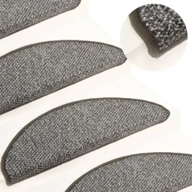 Stair tread carpets 15 units anthracite 56x17x3 cm by vidaXL, Stair mats - Ref: Foro24-149905, Price: 54,46 €, Discount: %