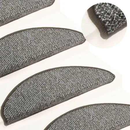 Stair tread carpets 15 units anthracite 56x17x3 cm by vidaXL, Stair mats - Ref: Foro24-149905, Price: 54,46 €, Discount: %