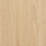 Mesa de centro madera contrachapada color roble 100x48x40 cm