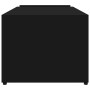 Mesa de centro madera contrachapada negro 90x45x35 cm