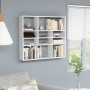 Estantería de pared madera contrachapada blanco 90x16x78 cm