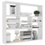 Estantería de pared madera contrachapada blanco 90x16x78 cm