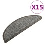 Treppenstufenteppiche 15 Stück anthrazit 65x25 cm von vidaXL, Treppenmatten - Ref: Foro24-149911, Preis: 71,16 €, Rabatt: %