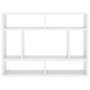 Estantería de pared madera contrachapada blanco 75x16x55 cm