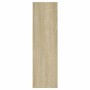 Estantería de pared madera contrachapada color roble 75x16x55cm