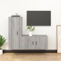 Set de muebles para TV 2 pzas madera contrachapada gris Sonoma