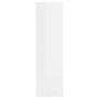 Estantería de pared contrachapada blanco brillante 75x16x55 cm