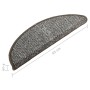 Treppenstufenteppiche 15 Stück anthrazit 65x25 cm von vidaXL, Treppenmatten - Ref: Foro24-149911, Preis: 71,16 €, Rabatt: %