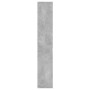 Estantería de pared contrachapada gris hormigón 36x16x90 cm