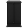 Mesa auxiliar de madera contrachapada negro 50x30x50 cm