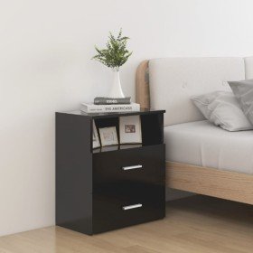 Mesitas de noche 2 unidades negro 50x32x60 cm Mesitas de noche 2 unidades negro 50x32x60 cm