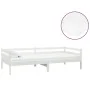 Sofa bed with white solid pine wood mattress 90x200 cm by vidaXL, Beds and slatted bases - Ref: Foro24-3083560, Price: 294,43...
