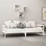 Sofa bed with white solid pine wood mattress 90x200 cm by vidaXL, Beds and slatted bases - Ref: Foro24-3083560, Price: 294,43...