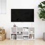 Banco zapatero de madera contrachapada blanco 103x30x55 cm