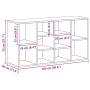 Banco zapatero contrachapada color roble 103x30x55 cm